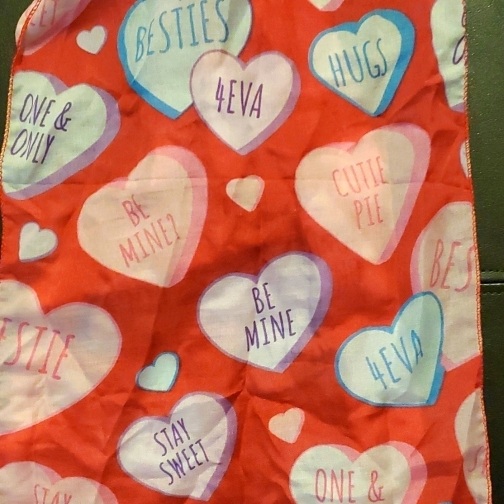 Valentine's Day Themed Fashion Scarves (2 scarves) Red/Pink - Picture 6 of 6